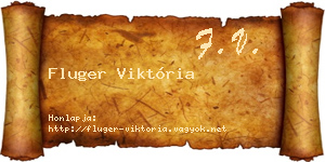 Fluger Viktória névjegykártya